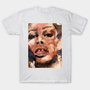 A Close Up - Watercolour Portrait T-Shirt